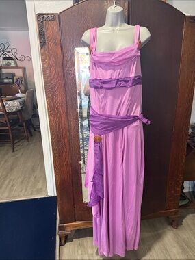 Disney Megerra from Hercules lLavender Two-Tone Maxi Dress with Draped Sash